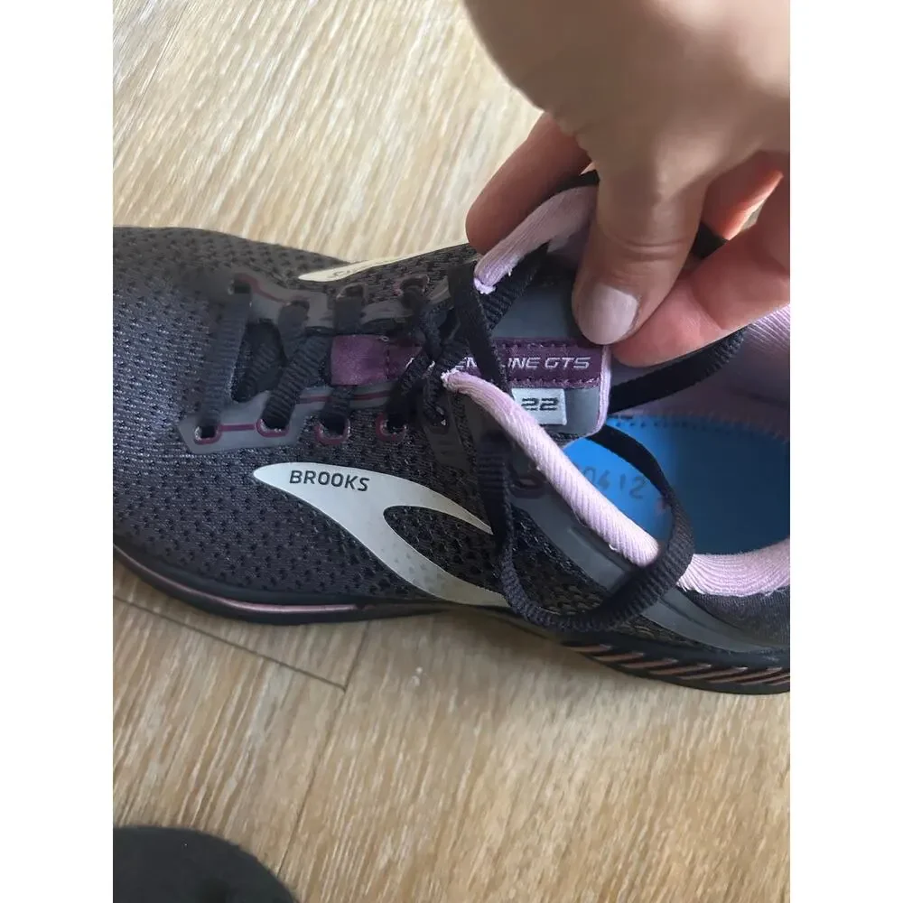 Brooks Adrenaline GTS 22 Women's Running Shoes Black/Purple/Silver comfortable